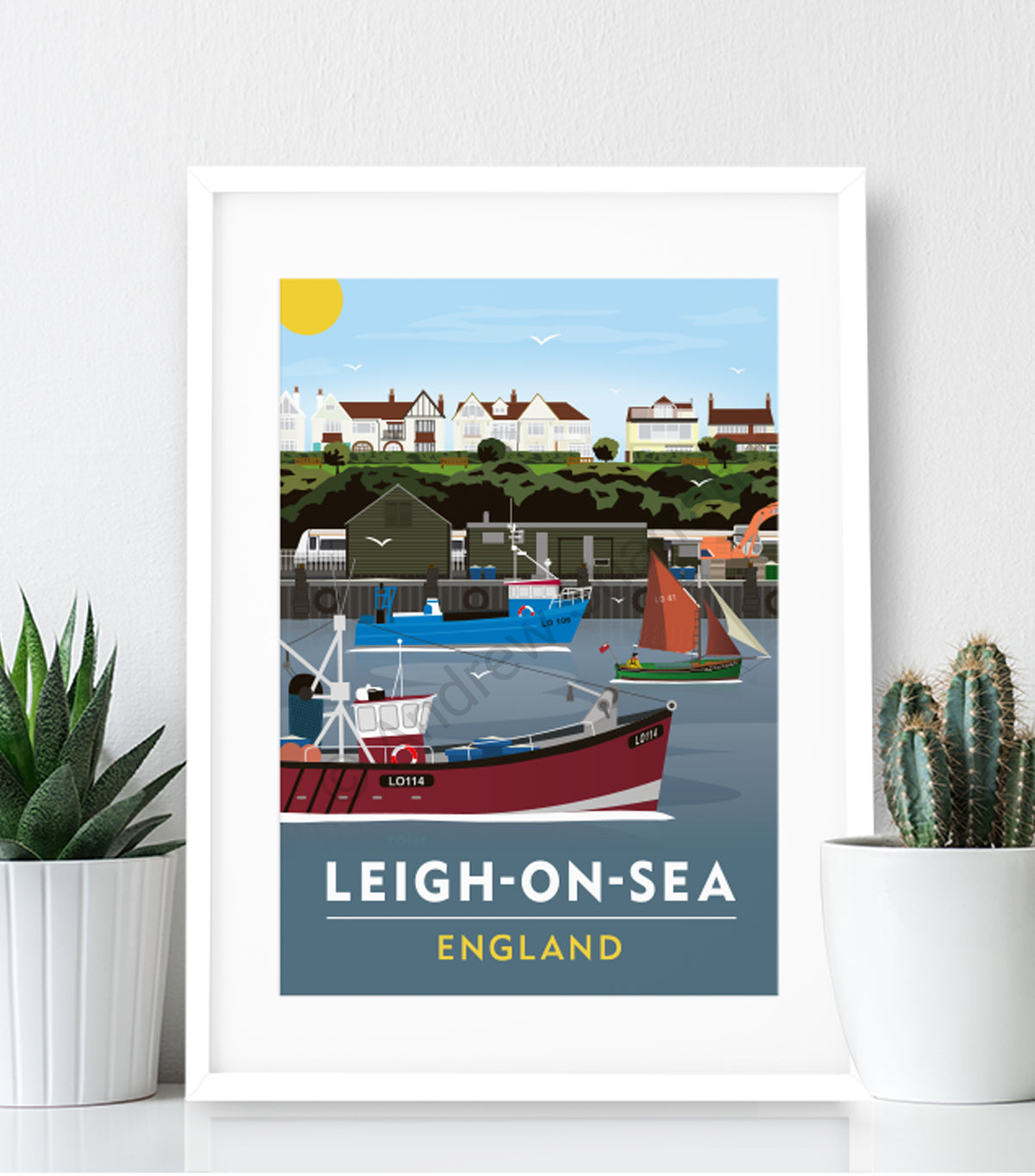 Old Leigh Cockle Sheds Poster print