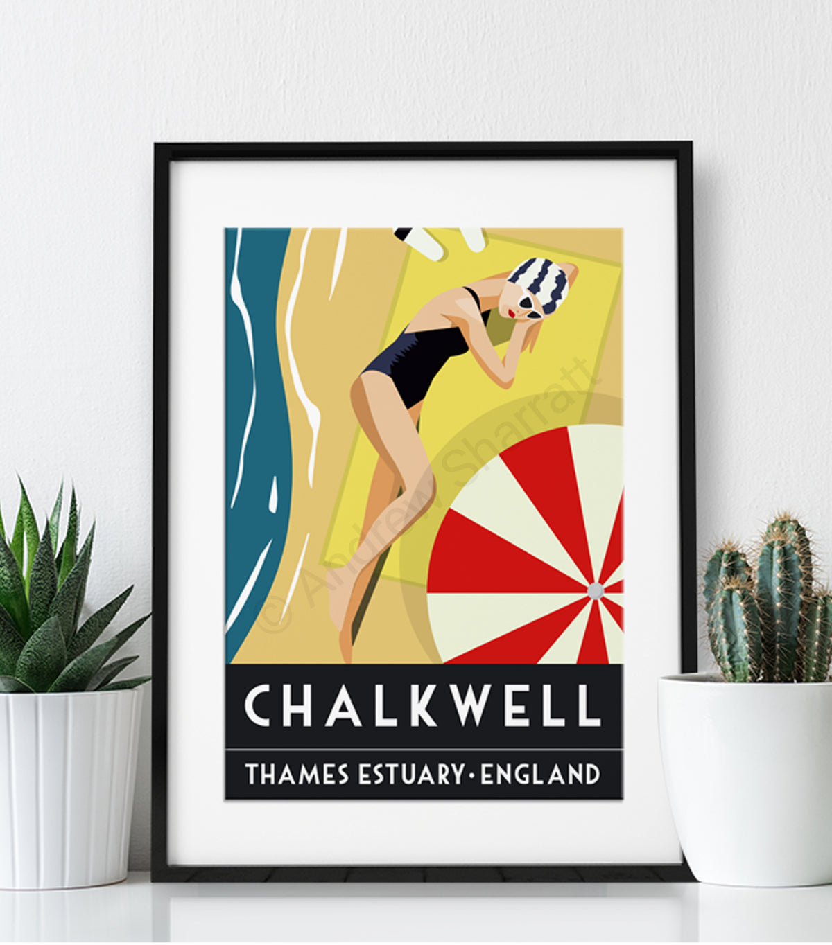 Vintage Chalkwell Poster Print