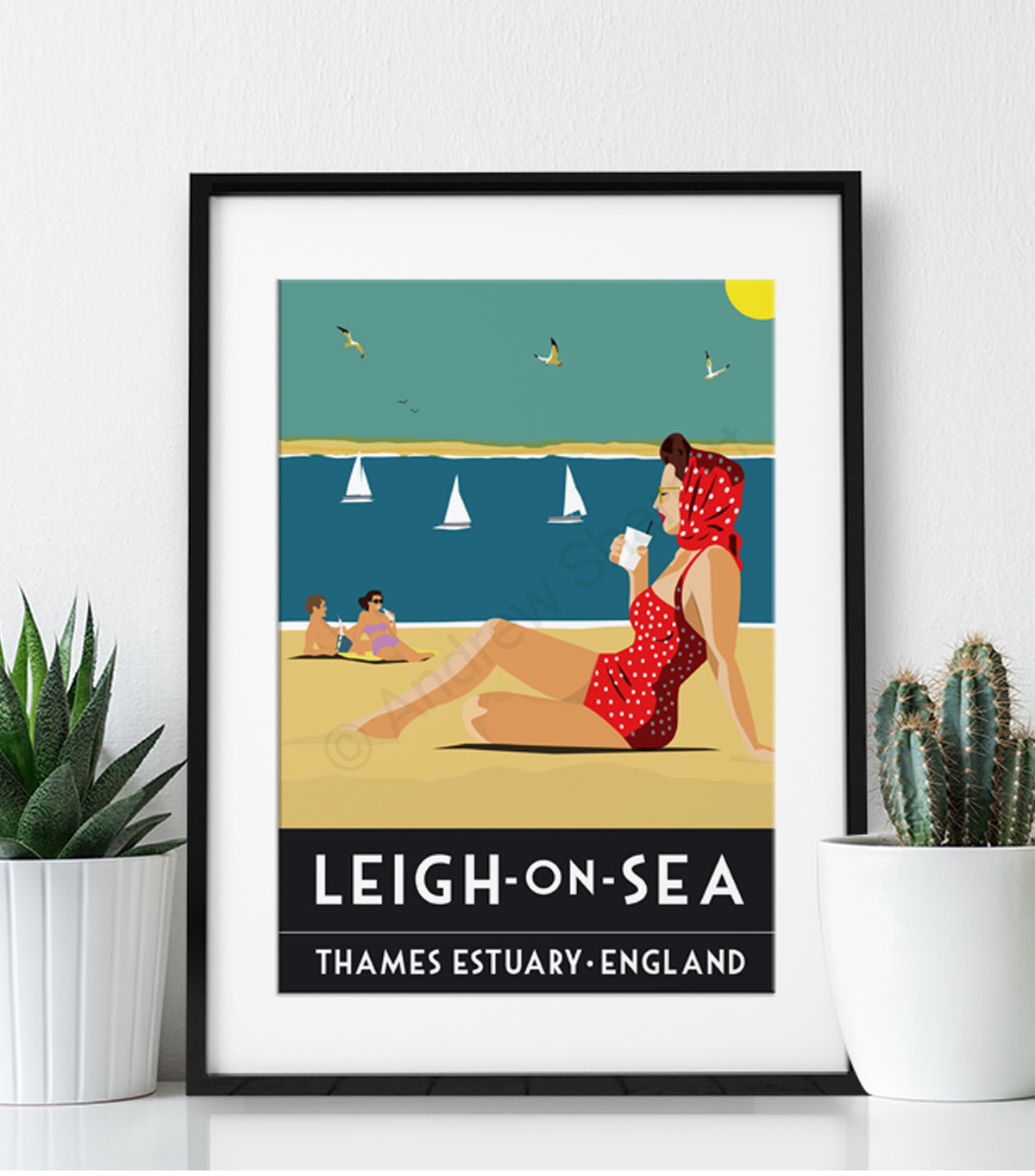 Vintage Leigh on Sea Poster Print