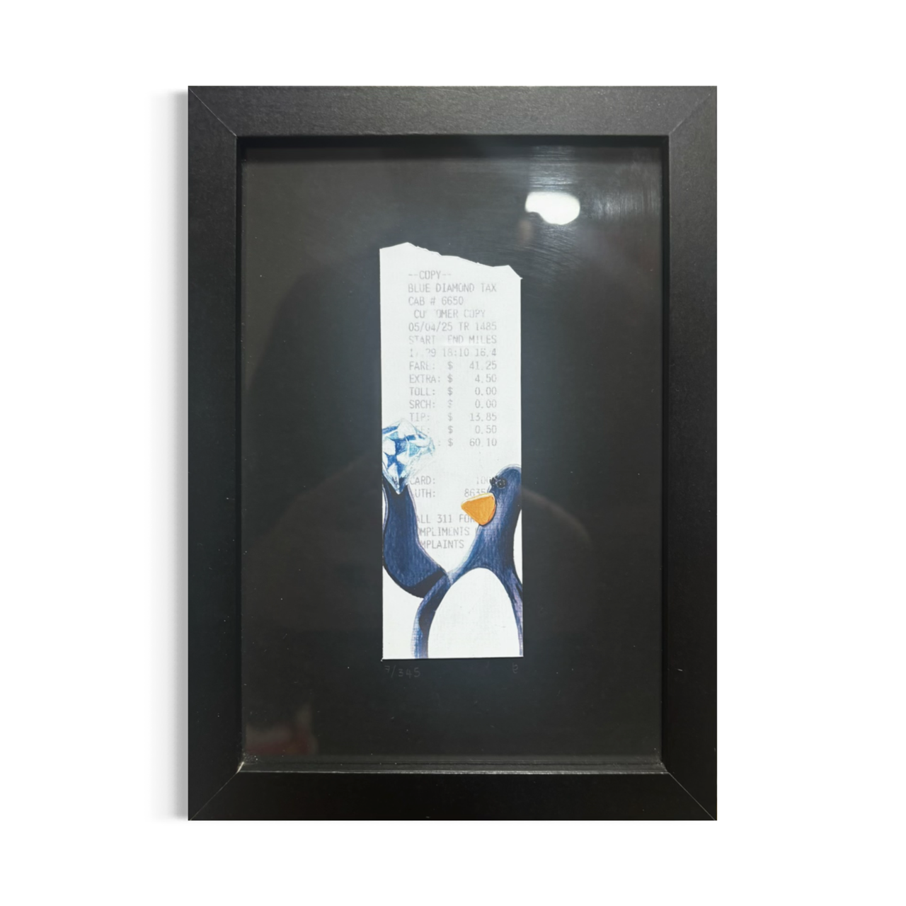 Blue Diamond Print