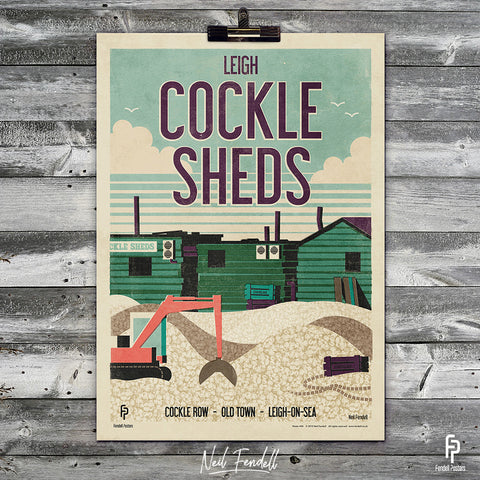 Leigh Cockle Sheds Poster