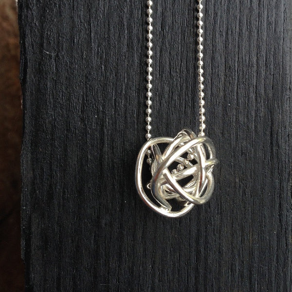Wire Ball pendant necklace