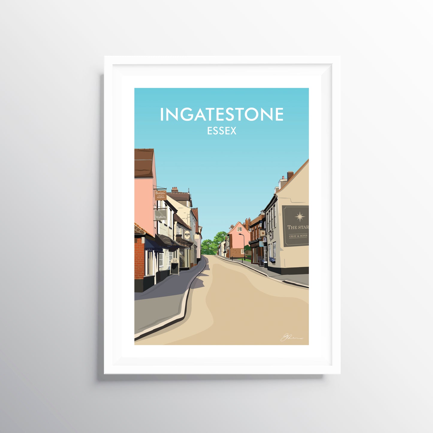 Ingatestone Travel Art Print