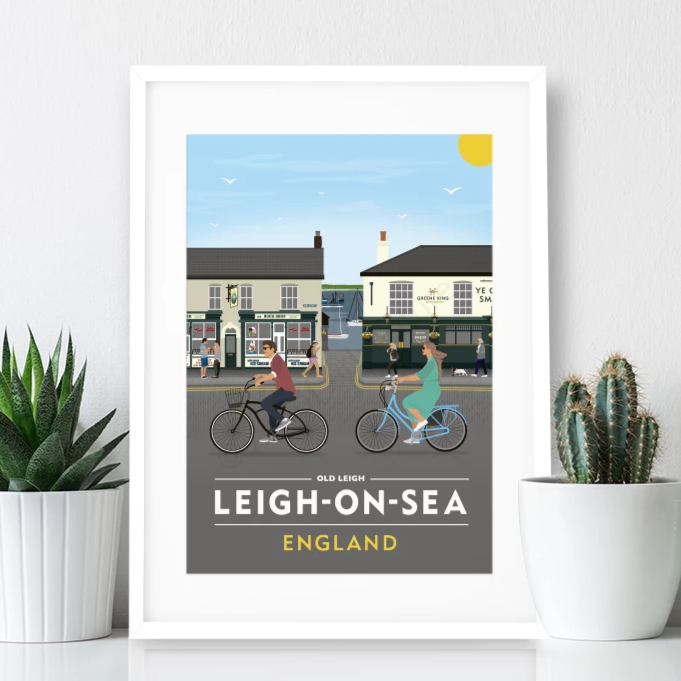 Old Leigh High Street Poster print