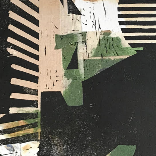 The Shore Lino/Mixed Media Artwork