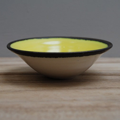 Porcelain mini dish - Yellow