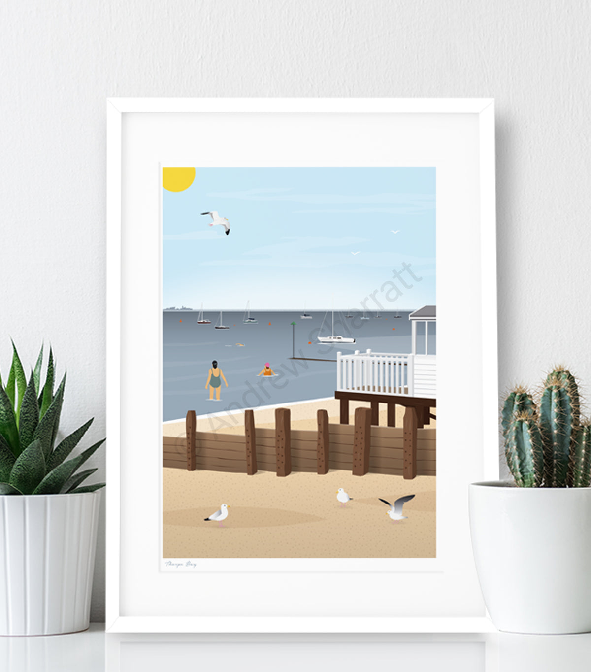 Thorpe Bay Beach Days Poster Print