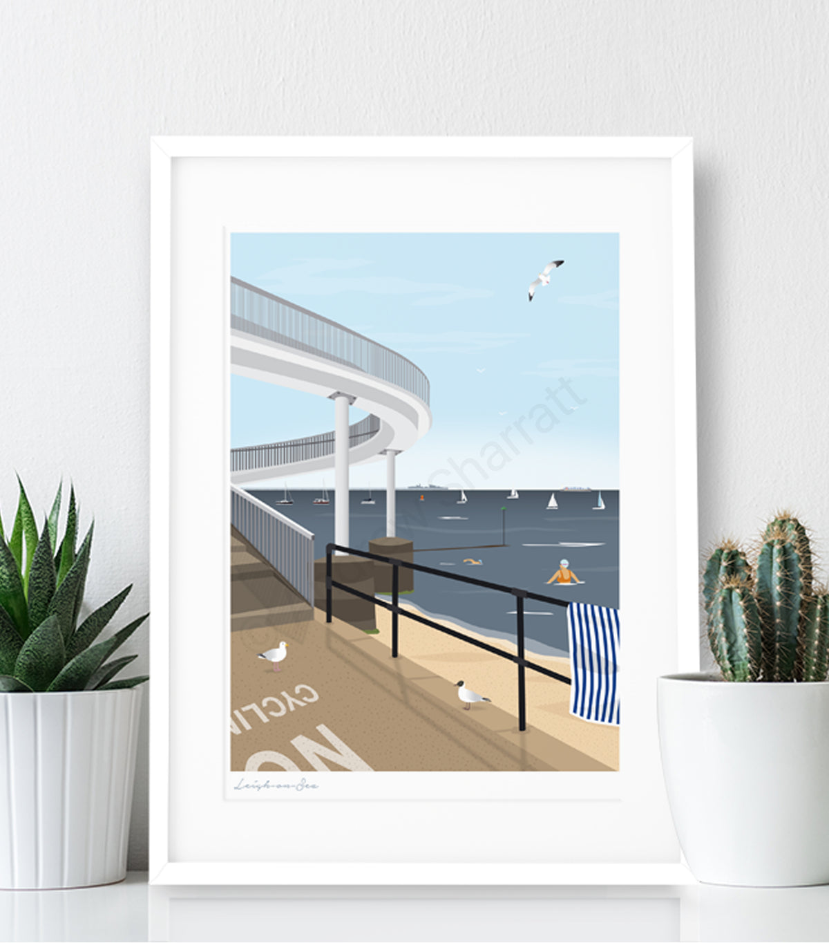 Old Leigh's Gypsy Bridge Poster Print