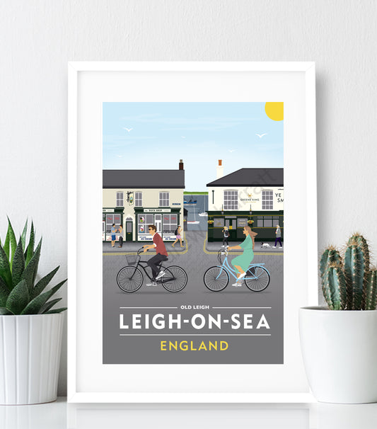 Old Leigh High Street Poster print