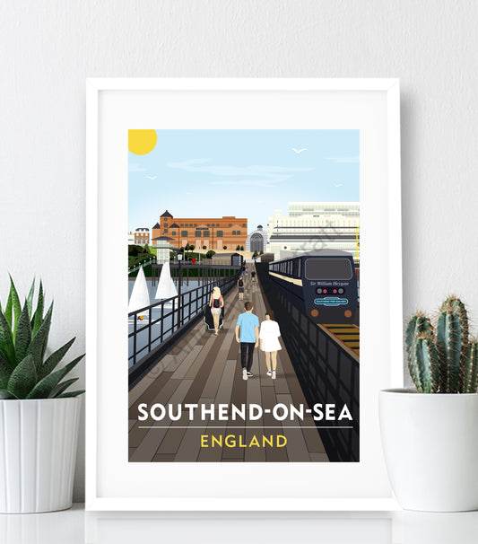 Southend Pier Poster print
