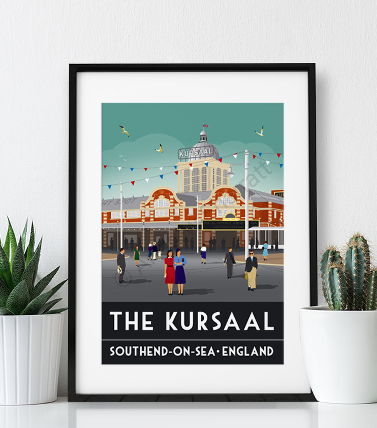 Vintage The Kursaal Poster Print