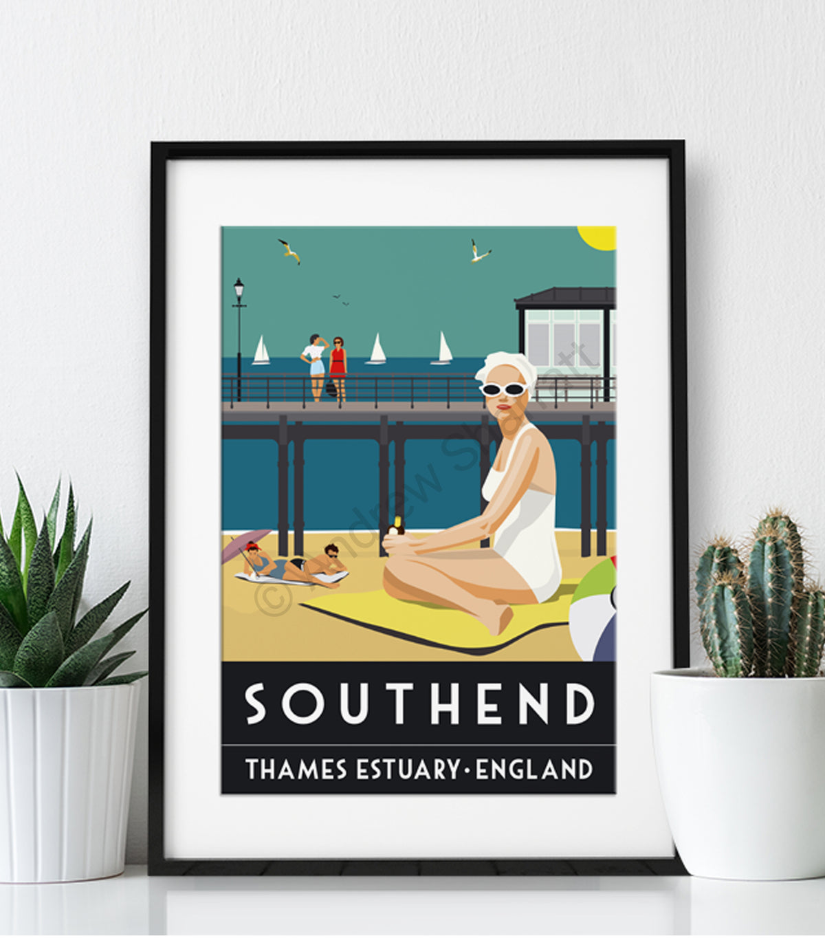 Vintage Southend Poster Print