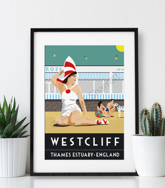 Vintage Westcliff Poster Print
