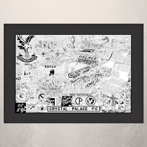 Crystal Palace FC Illustrated History print