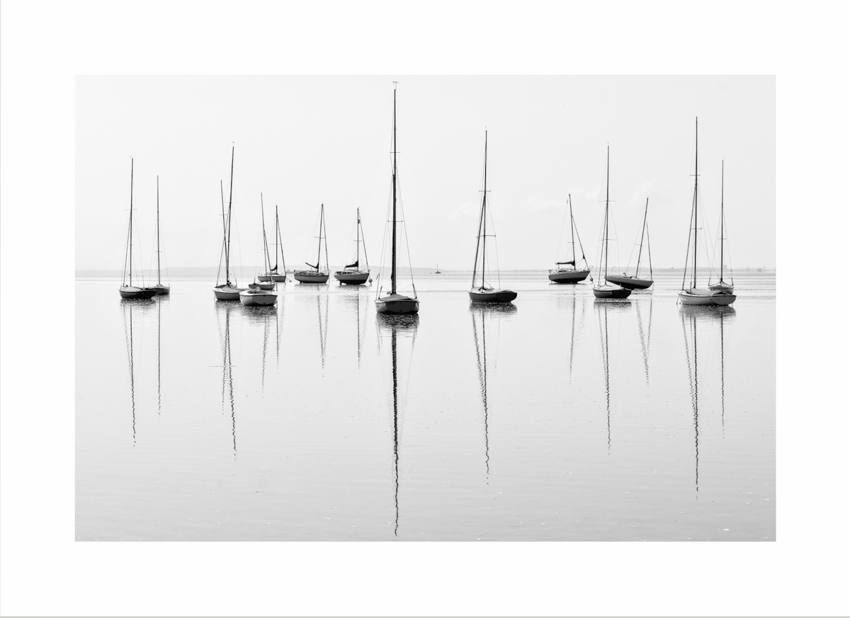 Masts Reflection Print