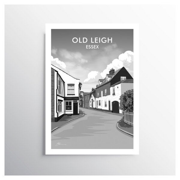 'Old Leigh' Travel Art Print