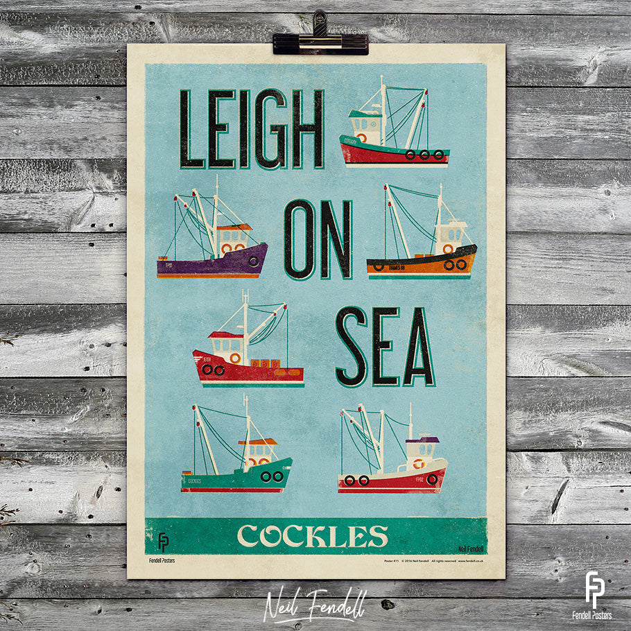 Fishing Trawlers Poster