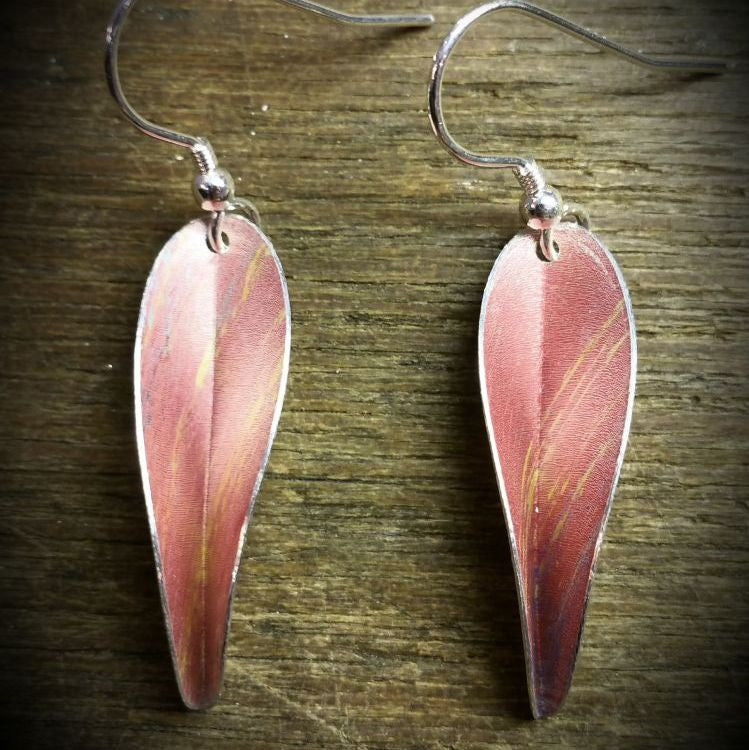 Chilli drop earrings - Pink