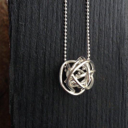 Wire Ball pendant necklace