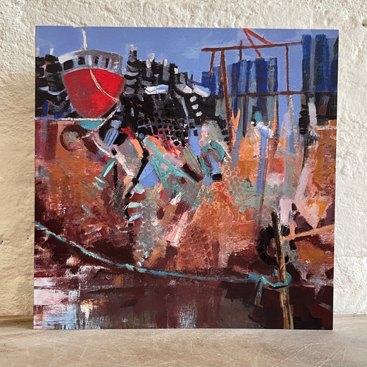 Behind the cockle sheds in Old Leigh card