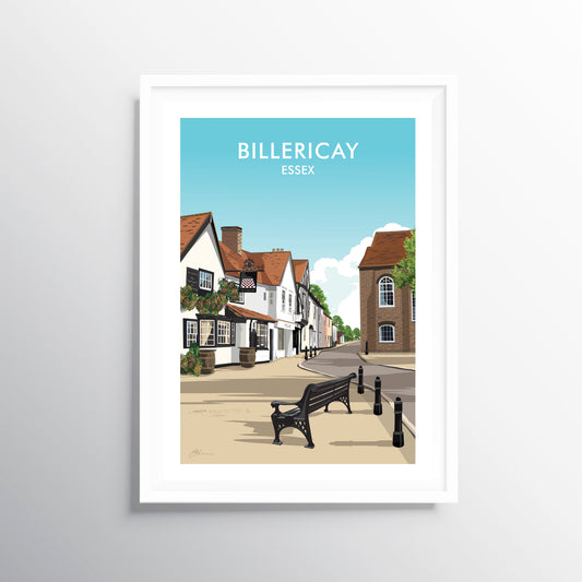Billericay Travel Art Print