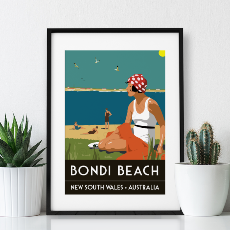 Bondi Beach Poster Print