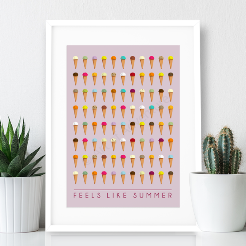 Feels like Summer - Ice creams Print