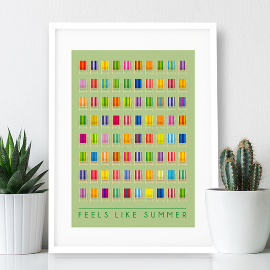Feels like Summer - Deck chairs Print