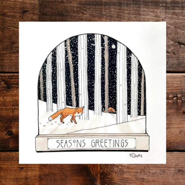 Woodland Christmas Cards - Pack of 3