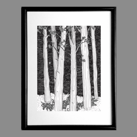 Grey Woods Print