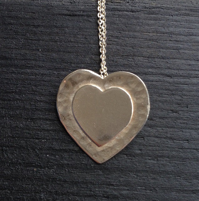 Double Heart pendant necklace