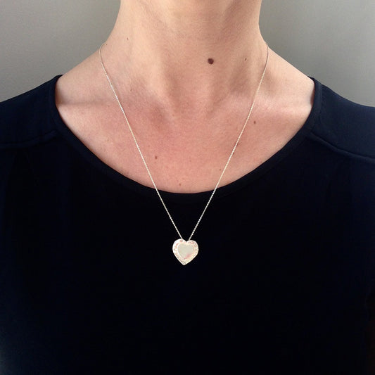 Double Heart pendant necklace