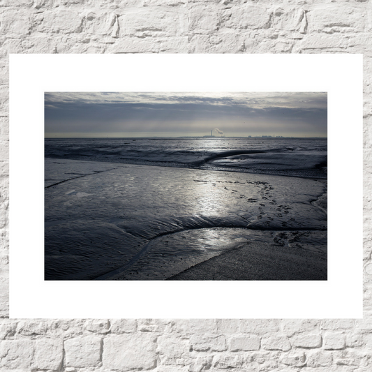 Leigh mud flats print