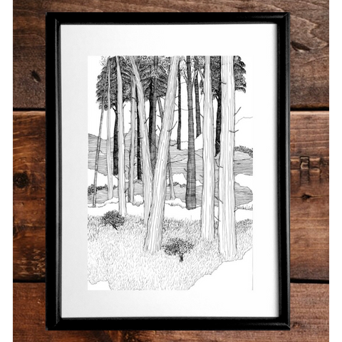 Moonlight Forest Print