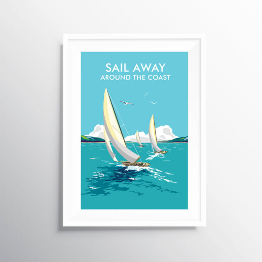 Sail Away Travel Art Print