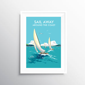 'Sail Away' Travel Art Print