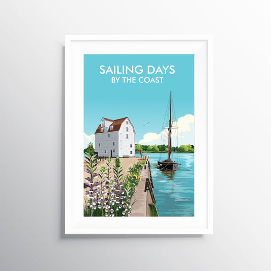 Sailing Days Travel Art Print