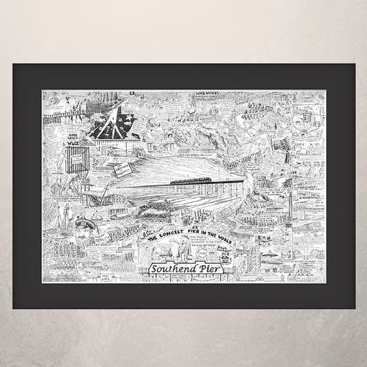 Southend Pier Illustrated History print