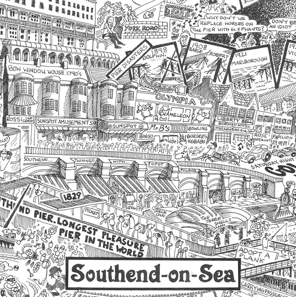 Southend Illustrated History print