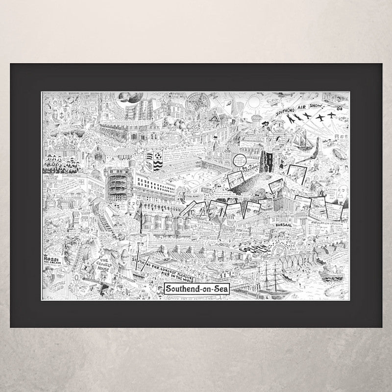Southend Illustrated History print