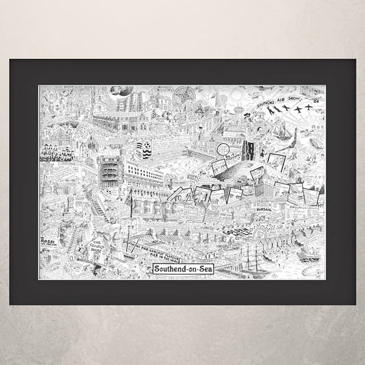 Southend Illustrated History print