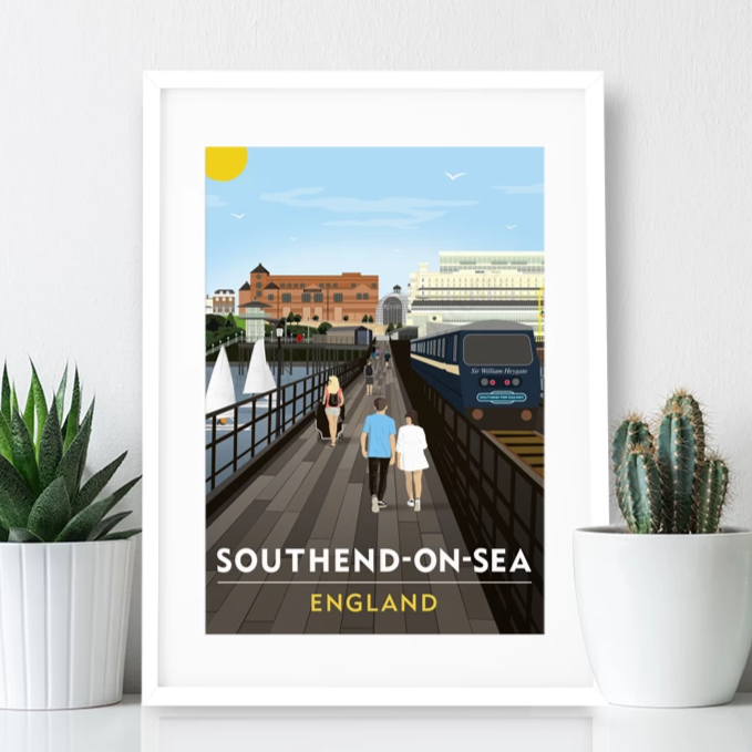 Southend Pier Poster print