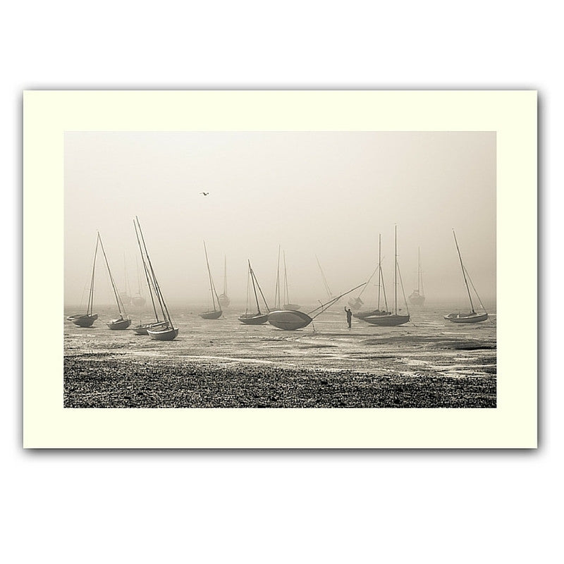 'Misty masts' print