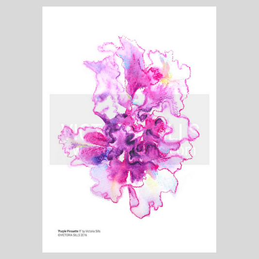 Purple Pirouette 1 Giclée Print