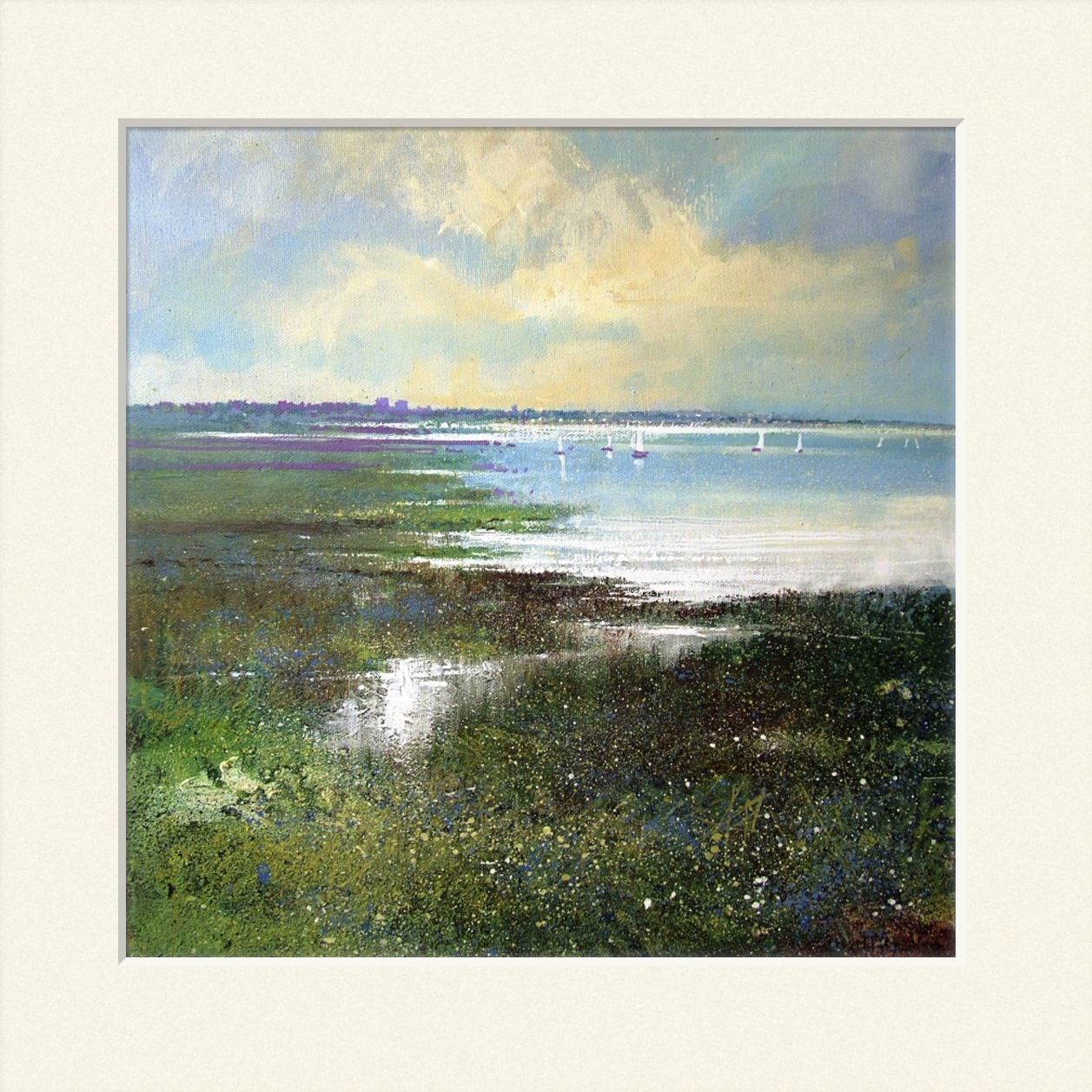 Summer sailing off Two Tree Island print