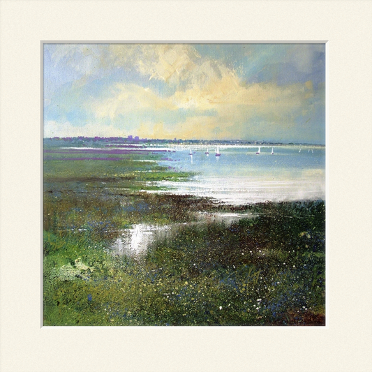 Summer sailing off Two Tree Island print
