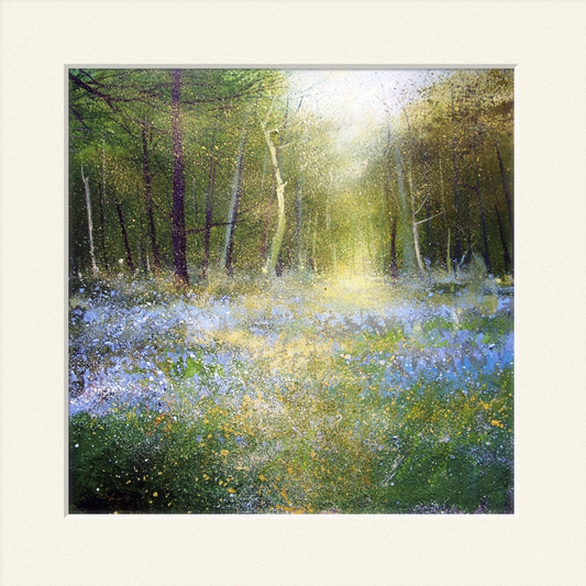 Spring bluebells print