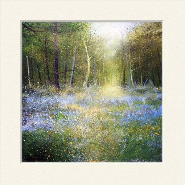 'Spring bluebells' print